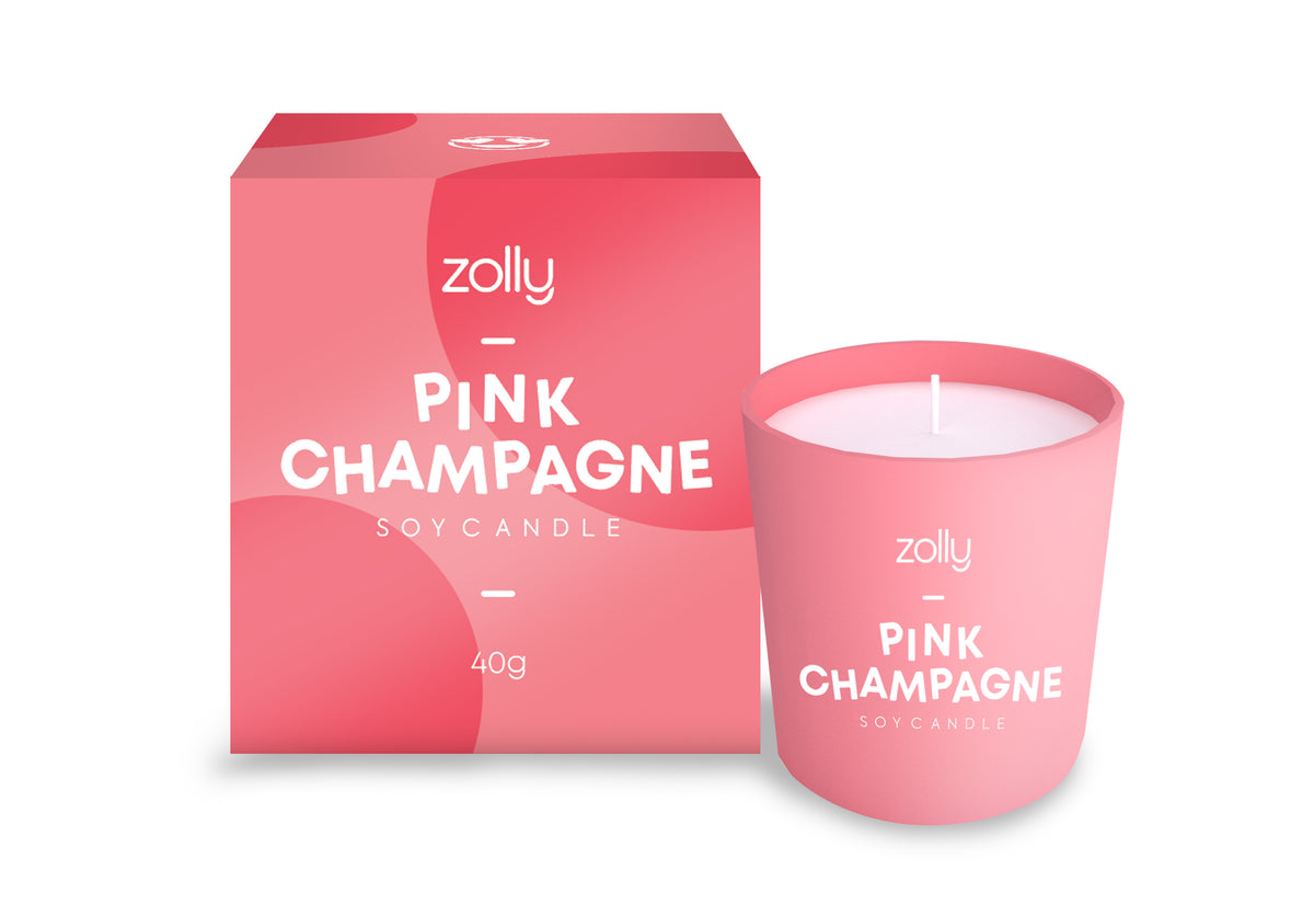 Pink Champagne Mini Candle 40g