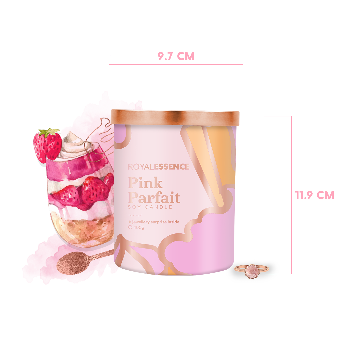 Pink Parfait (Candle)