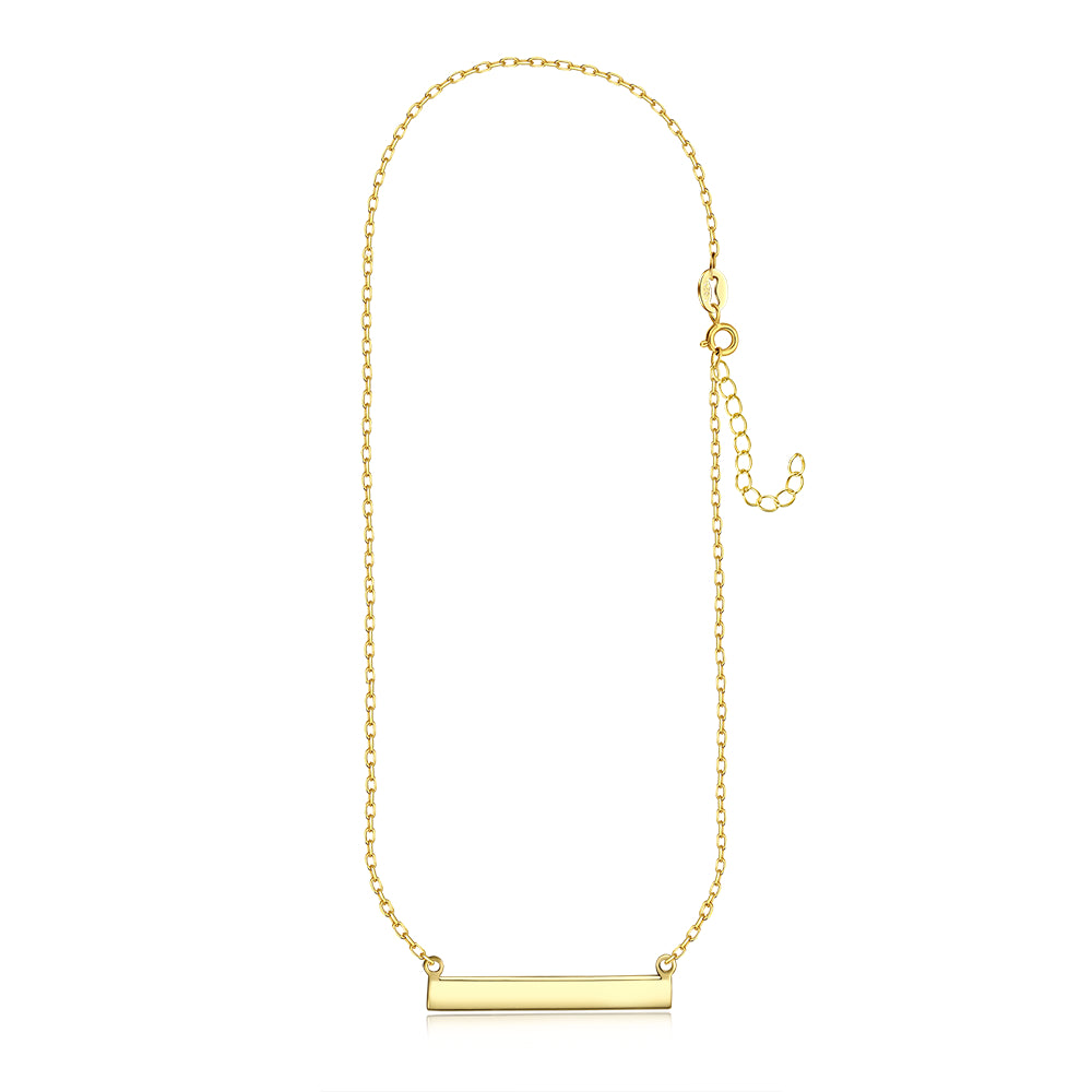 Gold Vermeil Necklace - GOLD BAR