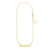 Gold Vermeil Necklace - GOLD BAR