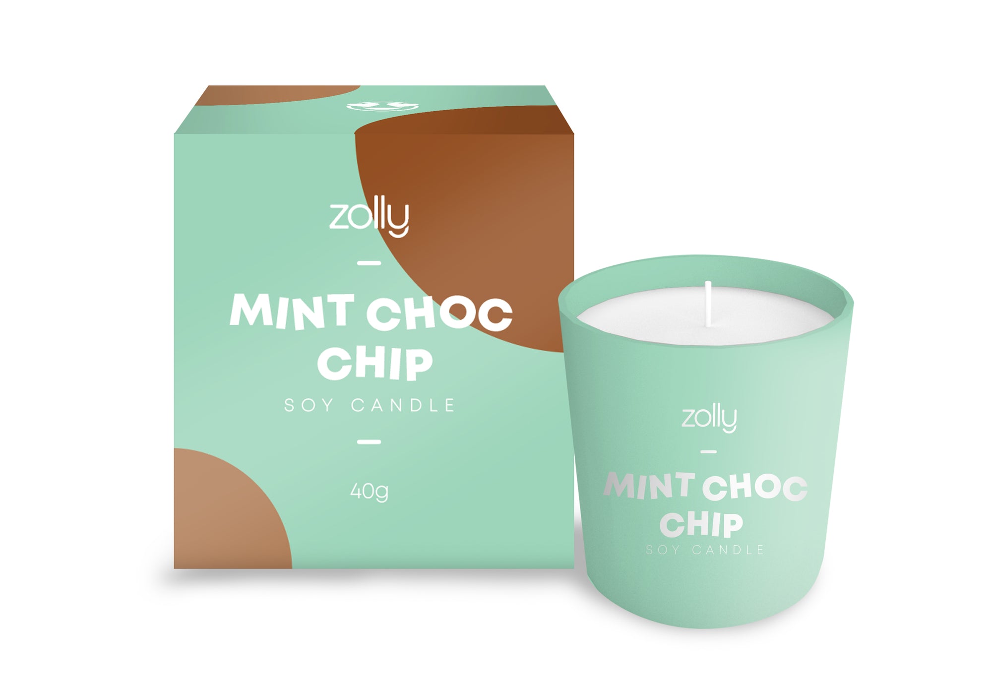 Mint Choc Chip Mini Candle 40g